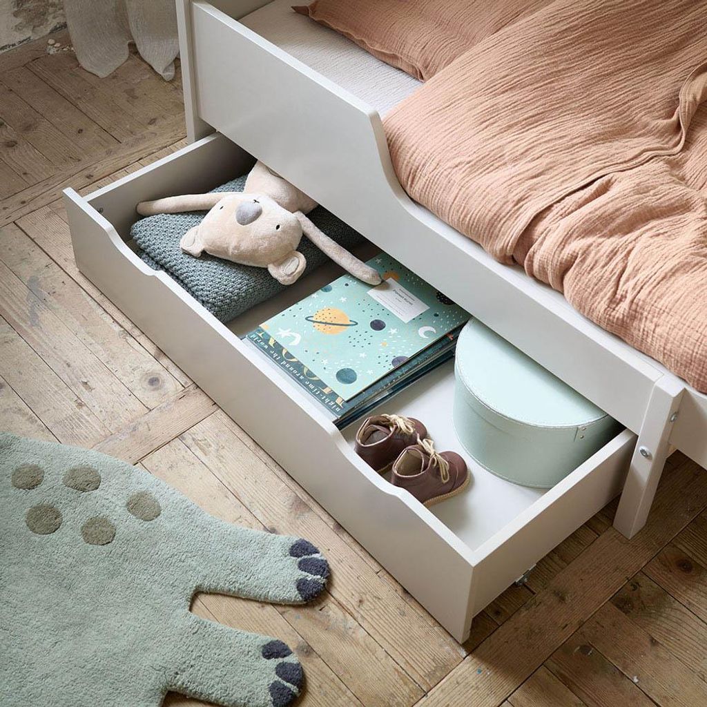 Petite Amélie Schublade für Kinderbett Brume - Grau - Mit Rollen - Einfach zu öffnen