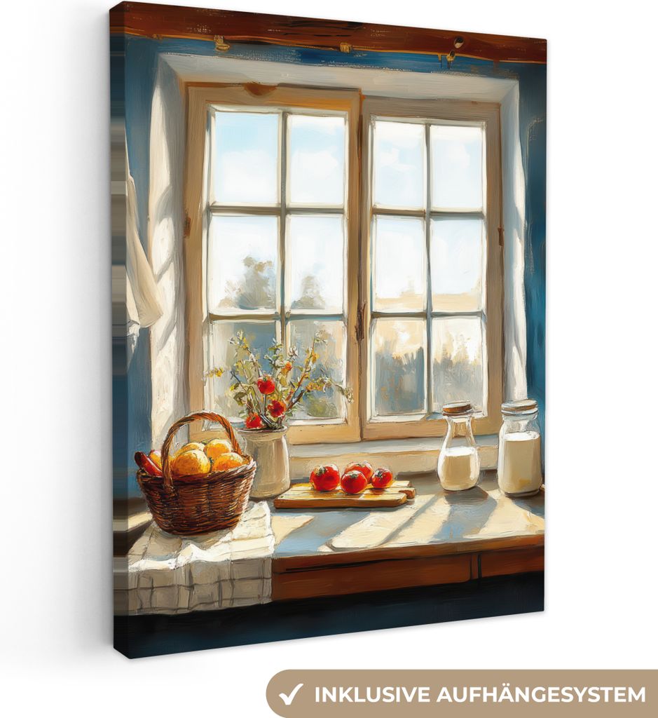 Leinwand Bilder 60x80 cm - Natur - Küche, Wandbilder, Wanddeko Wohnzimmer, Bild
