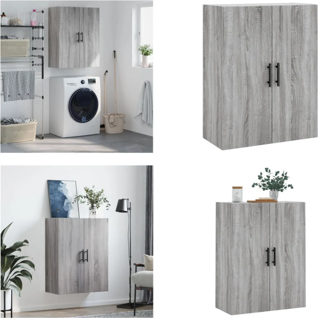 Armadietto a Muro vidaXL Grigio Sonoma - Soluzione Casa e Ufficio