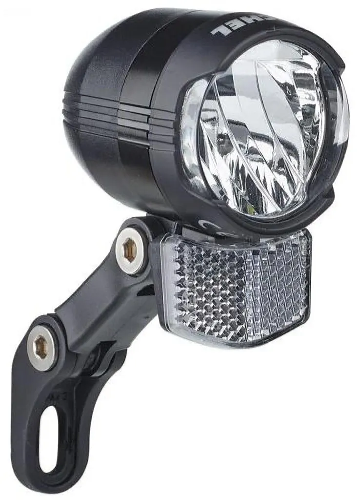 Éclairage Avant Vélo LED 80 Lux Buchel Shiny avec Fonction de Stationnement