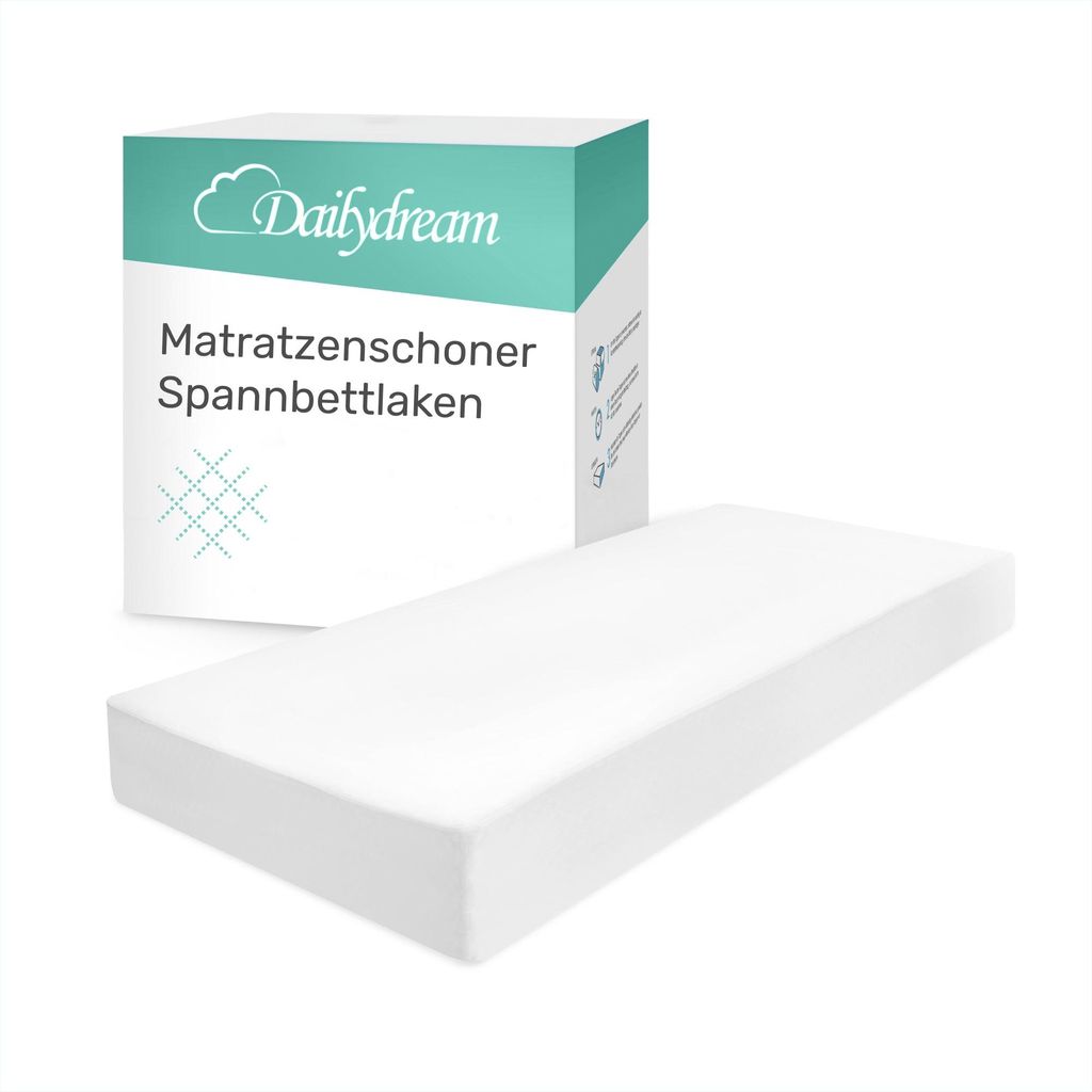 Dailydream Mattress Protector Spannbettlaken – 90x200 cm – Matratzenschoner 90x200cm
