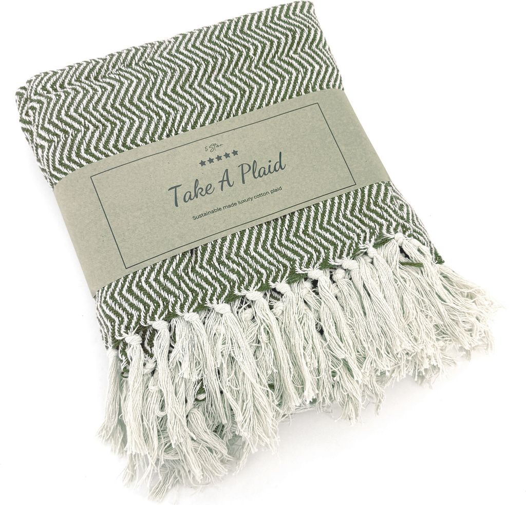 Heimtexland Hochwertige Strick Kuscheldecke Fransen Wohndecke Boho Wolldecke 100% Baumwolle Sofadecke 180x130 weich und warm Strickdecke natur T...