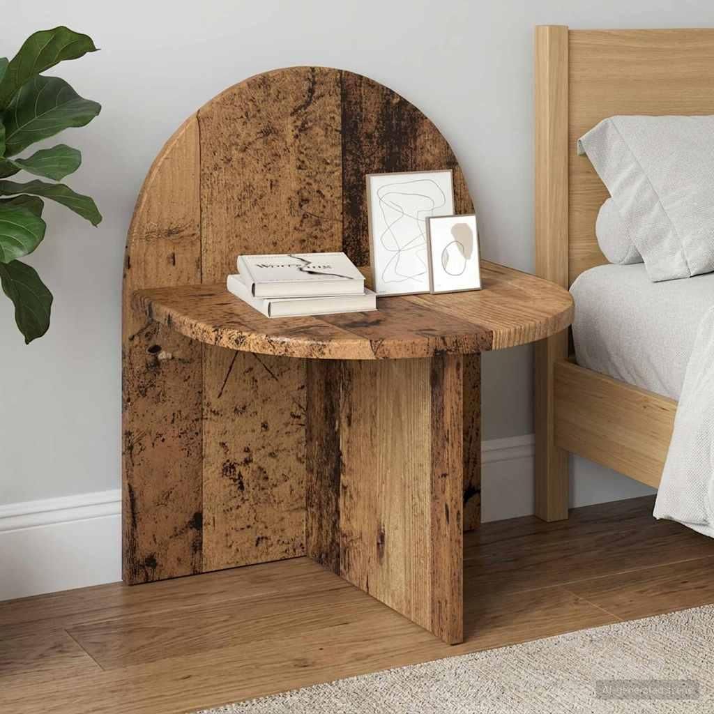 Möbel Nachttisch Altholz 40 x 35,5 x 45,5 cm HolzwerkstoffNachttische & -schränke - Nachttische & -schränke c8149