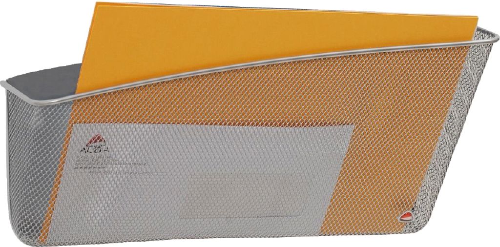 ALBA Wand-Prospekthalter MESHFILEMAG M A4 grau quer