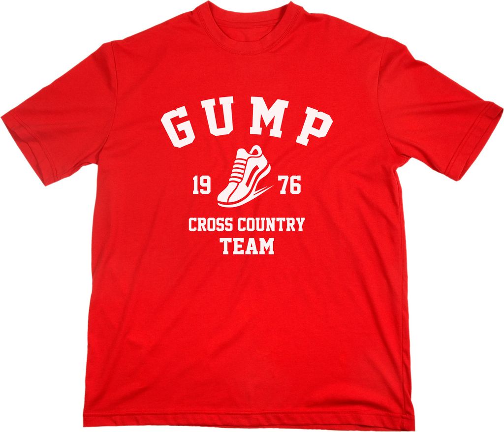 Styletex23 T-Shirt Forrest Gump Cross Country Team, rot, M