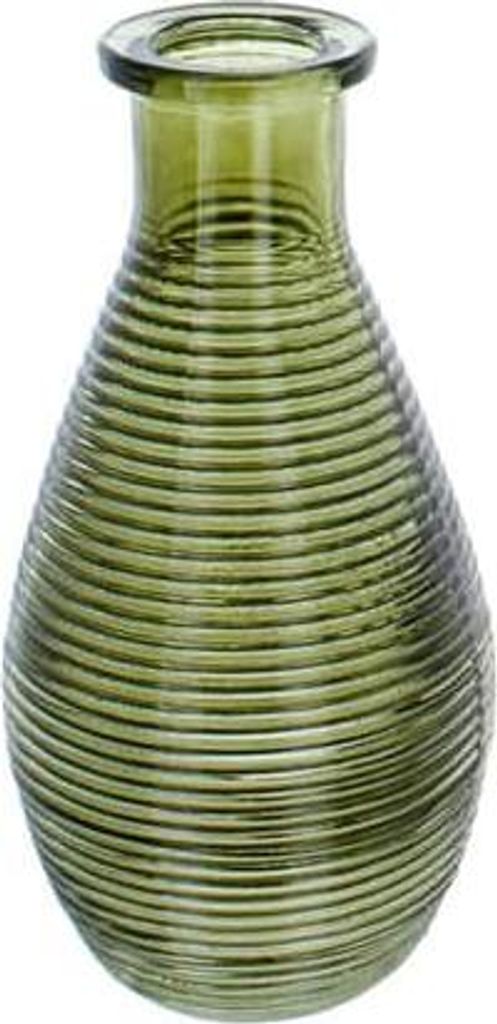 Vase konisch - grün - ca. 7 x 14 cm Produktbild 