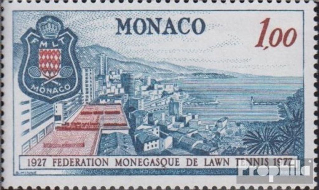 Briefmarken Monaco 1977 Mi 1297 (kompl.Ausg.) gestempelt Tennisverband