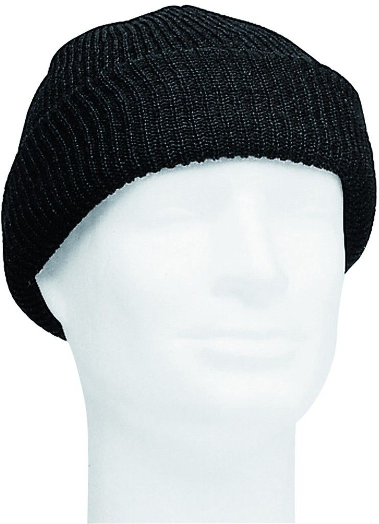US Watch Cap Wolle, schwarz