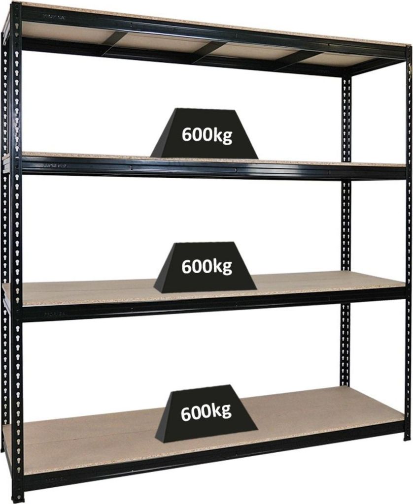 Profi Schwerlastregal BISON | HxBxT 200x200x60cm | 4 Produktbild 