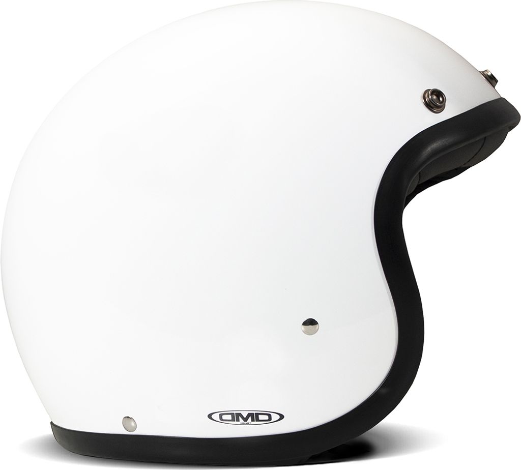 Jet Helm Cafe Racer DMD RETRO Weiß Glanz größe S
