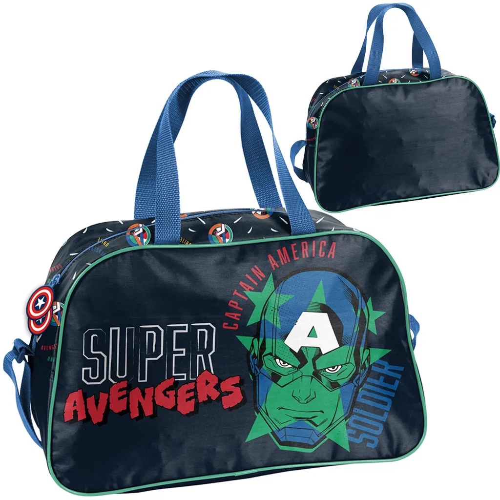 Sac de Sport Captain America Avengers à Fermeture éclair Résistante