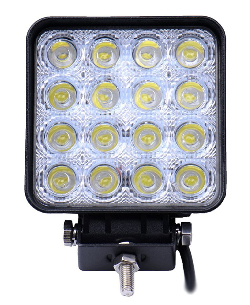 6x FLOOD 48W LED Arbeitscheinwerfer Scheinwerfer 12V Offroad Strahler Auto Lampe
