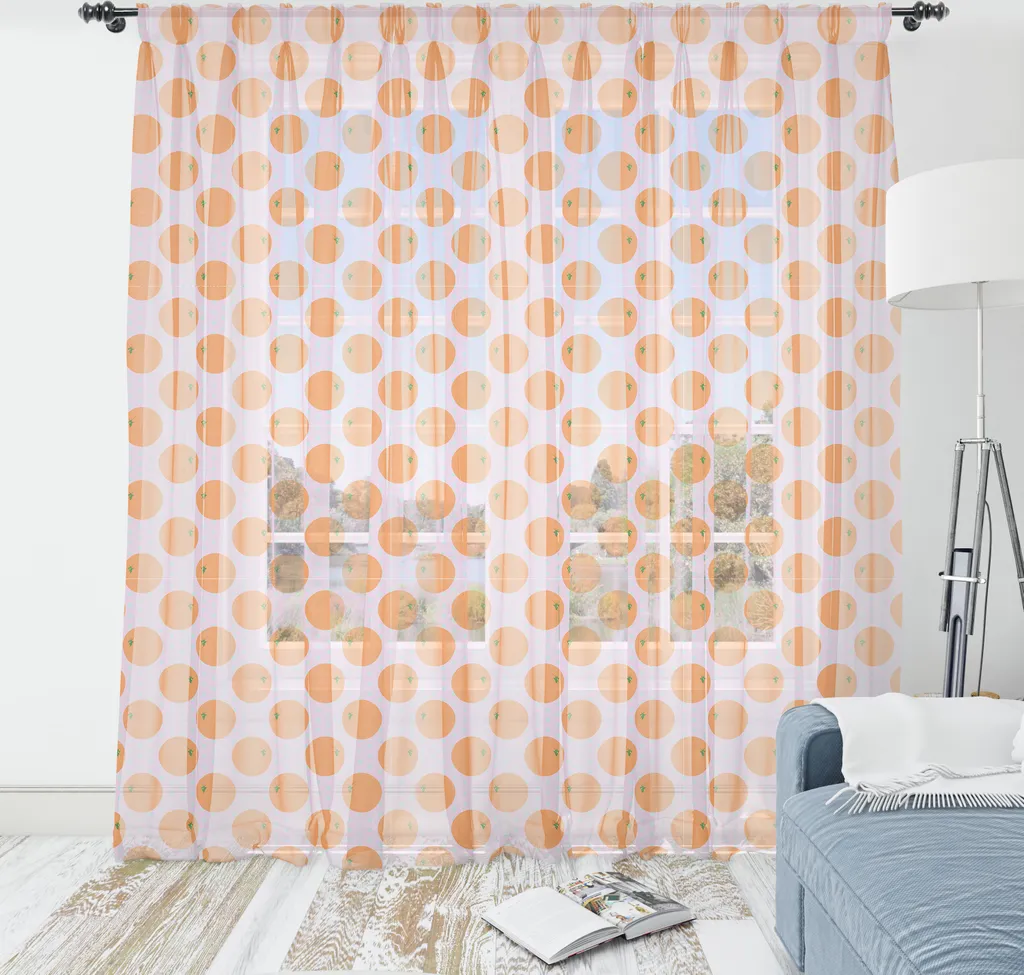 Tenda Murale ABAKUHAUS Agrumi Satin 160x274 - Arredo Moderno Rosa