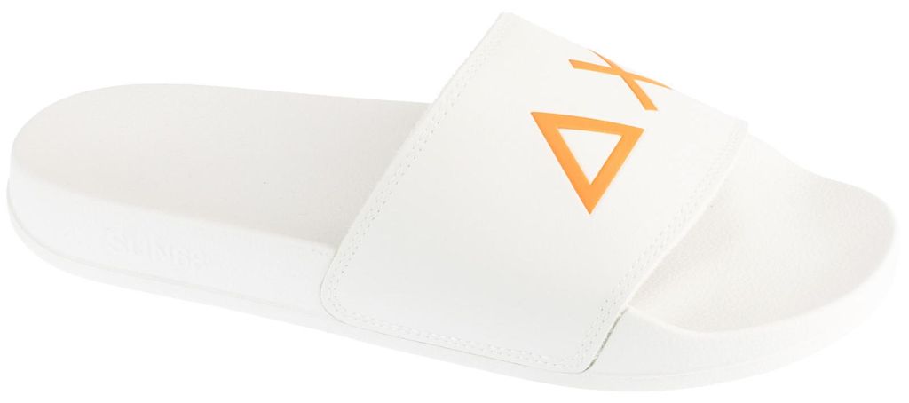SUN68 Slippers Logo X36110-01, Badelatschen, Herren, Weiß