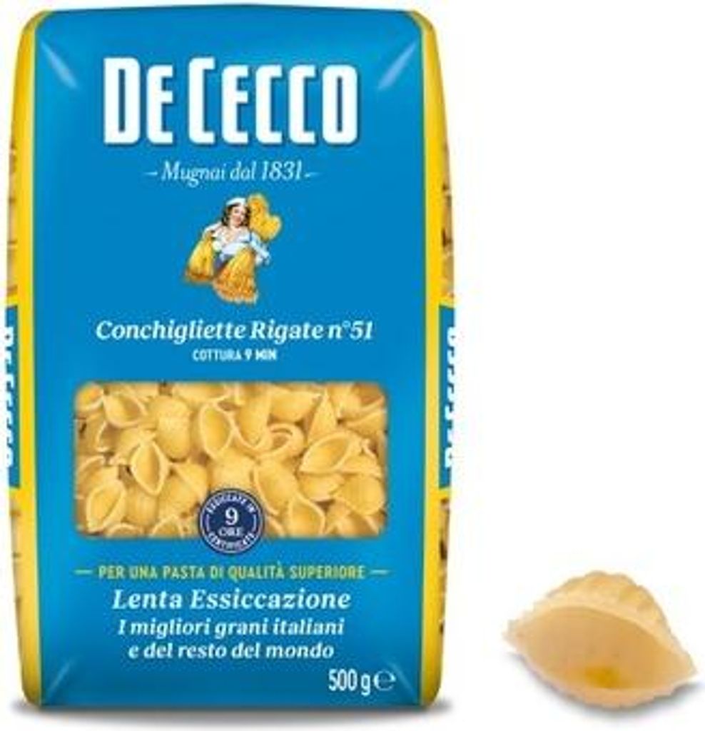 Makaron Muszle Duże Classic z pszenicy durum 500 g Immagine del prodotto 