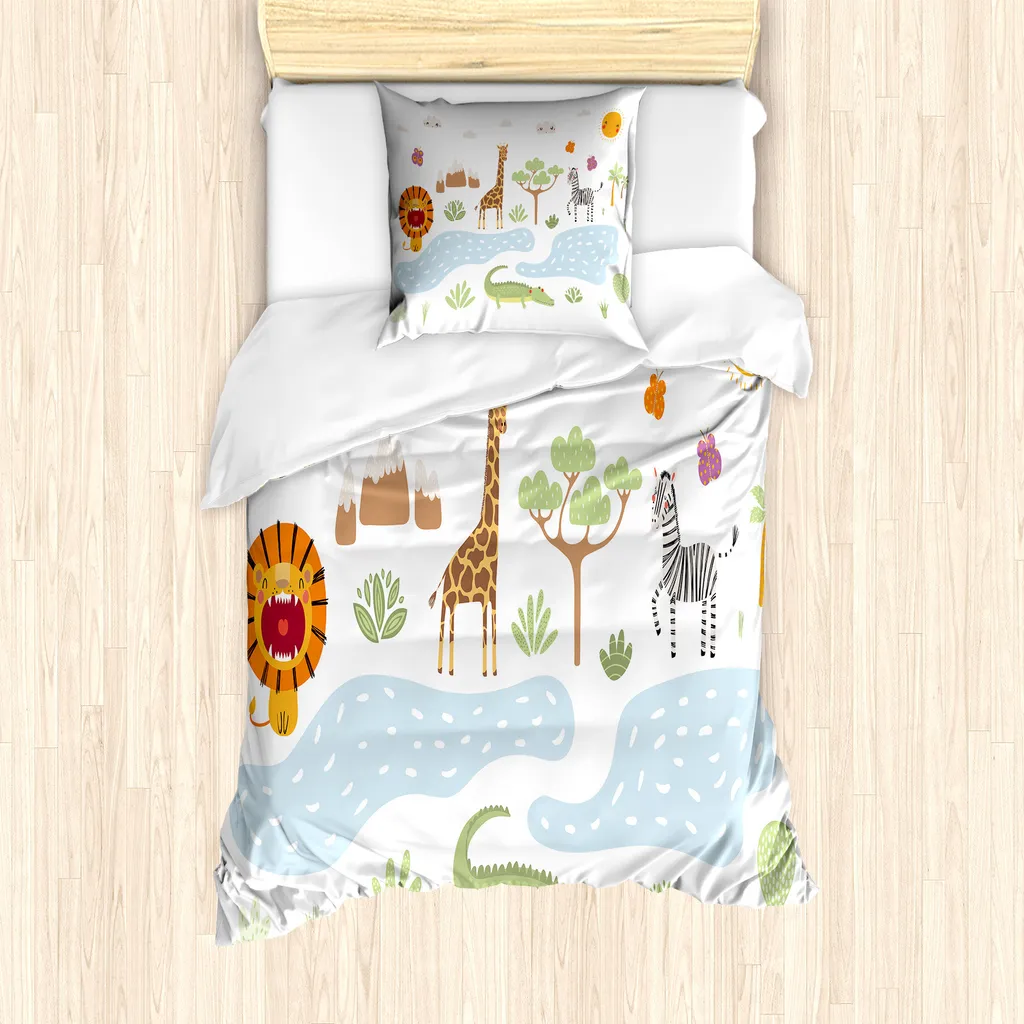 Set Copripiumino 135x200 ABAKUHAUS | Qualità del Sonno Anallergica