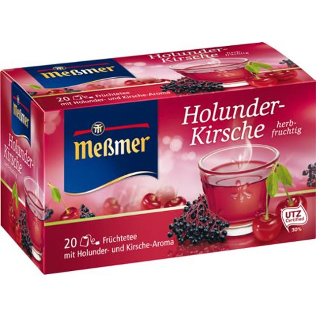 Meßmer Holunder-Kirsche Tee 20ST 55 Produktbild 