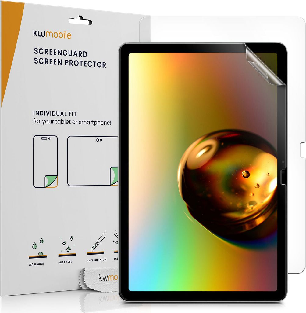 kwmobile 2x Schutzfolie kompatibel mit Google Pixel Tablet 11" - Folie klar Full Screen Tablet