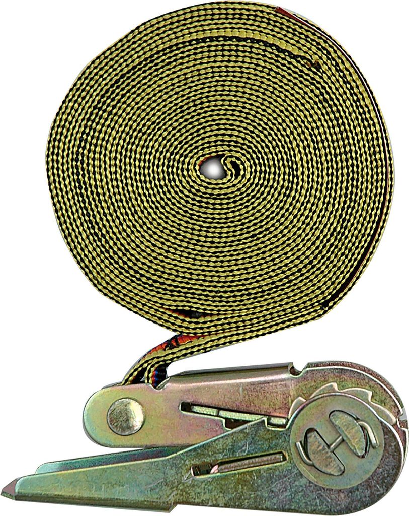 Cinghia di fissaggio bagagli con morsetto, 25 mm x 5 m, 250 Immagine del prodotto 