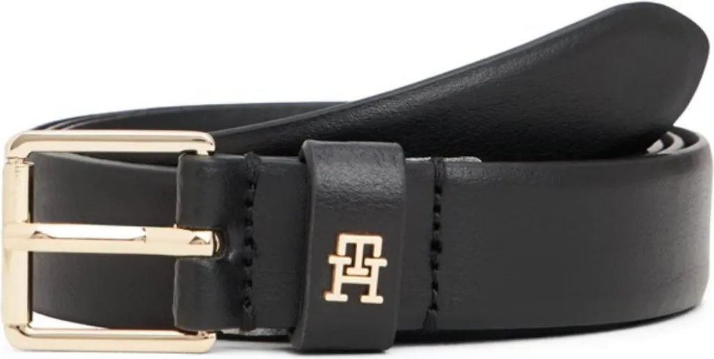 Ceinture fine Tommy Hilfiger AW0AW17756BDS avec boucle monogramme chic