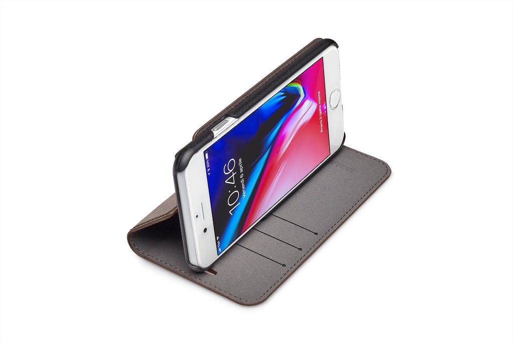 Moleskine Klassische Tasche für Iphone 6/6S/7/8, mit Standfunktion, Erdbraun