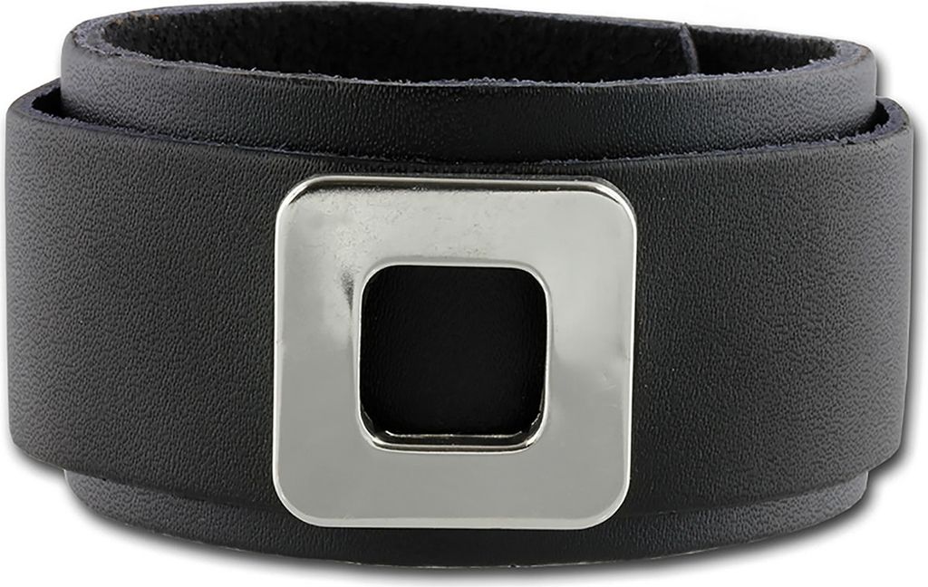 SilberDream Armband Leder -gegerbtes Rindsleder- schwarz Damen Herren LA6046S