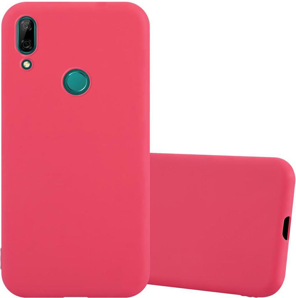 Cadorabo Hülle für Huawei P SMART Z / Y9 PRIME 2019 / Enjoy 10 PLUS Schutzhülle in Rot Handyhülle TPU Silikon Etui Case