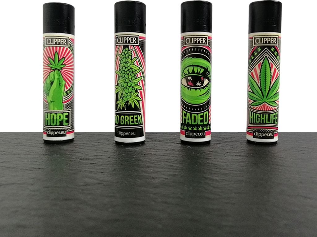 Clipper Reibradfeuerzeuge PROPAGANJA, 4 Stück