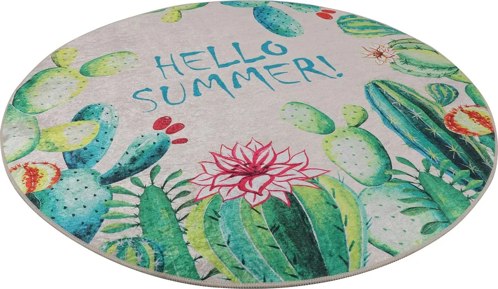 Tapis de bain en velours multicolore haute absorption - Modèle Hello - 4