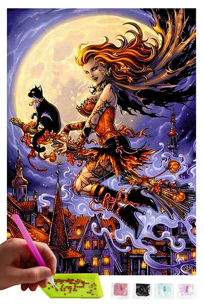 MISHBAY Diamond Painting 30x40 Cm - Kit Mosaico Fai Da Te Con Tela Adesiva E Diamanti - Quadro Superman