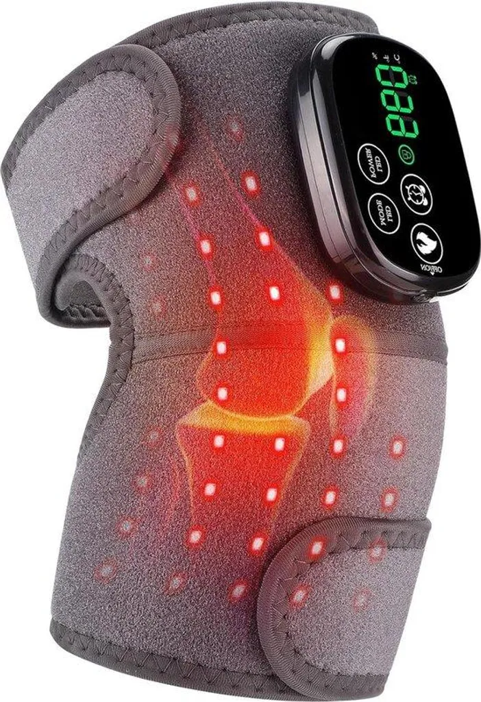 Soulager les douleurs du genou par lumière rouge et chaleur tactile