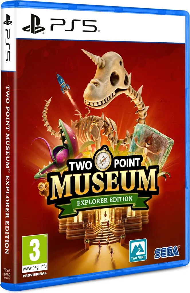 Jeu de gestion Two Point Museum Explorer Edition et décors de statues