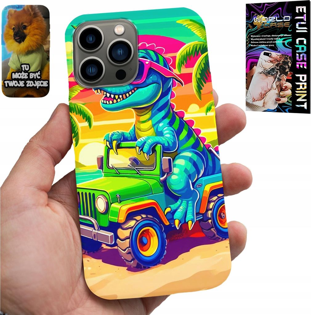Fall Für Iphone 13 Pro - Dinosaurier In Einem Lkw-Designs Für Kinder