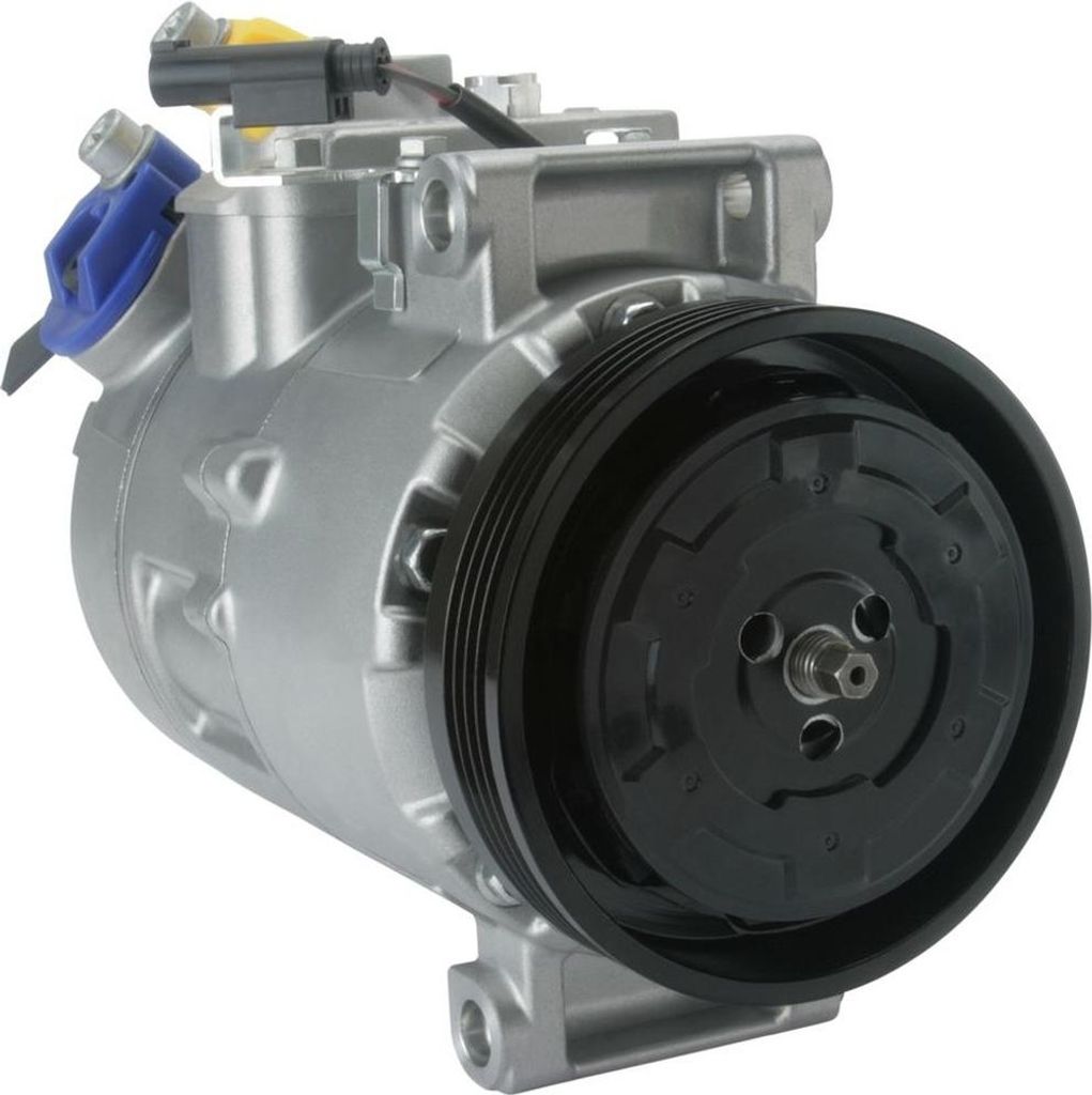 Klimakompressor 12 V Ø 110 mm BOSCH IAM-Expertise passend für u.a. BMW 5er