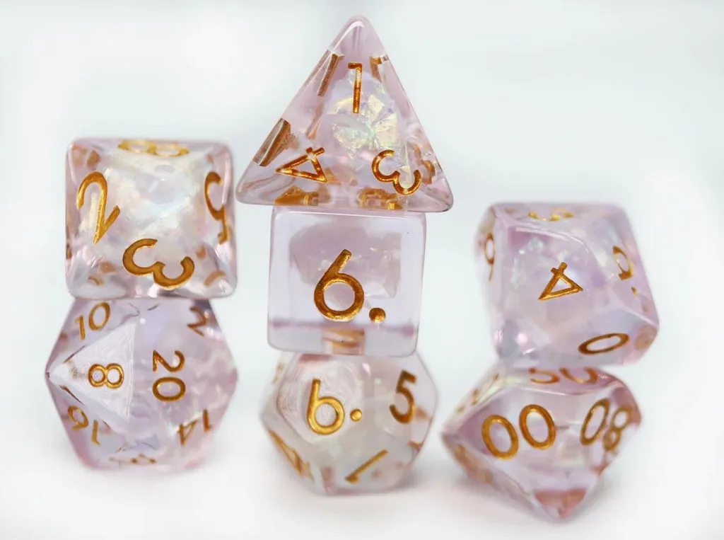 Jeu de dés Sakura Petals Foam Brain Games pour JdR et fans de RPG