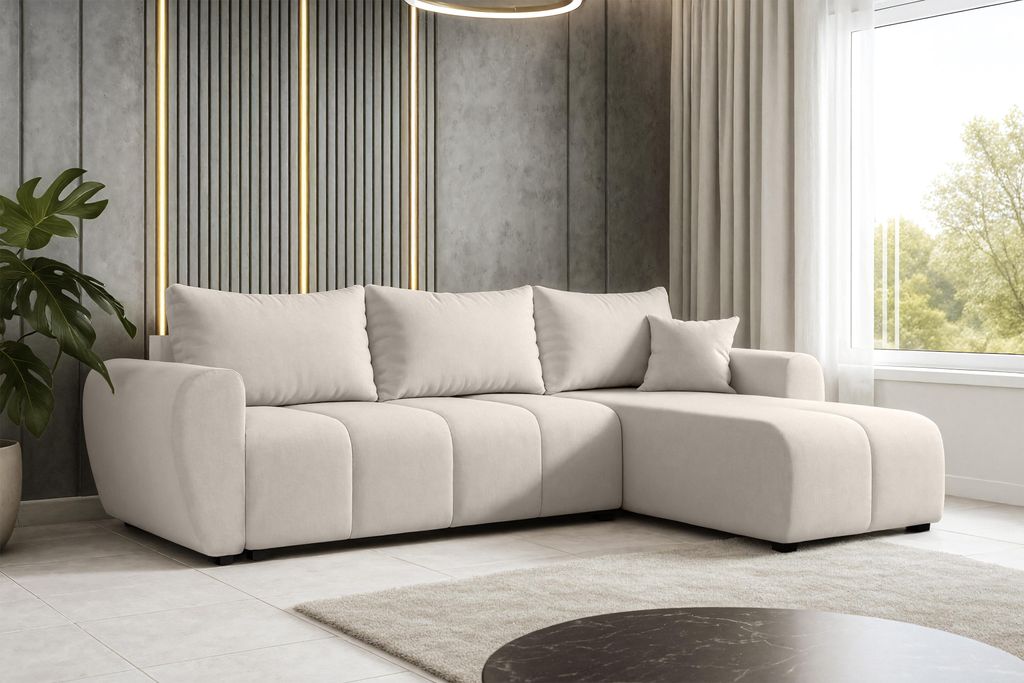AX LIVING Eckcouch mit Schlaffunktion Malatya L Mini Produktbild 
