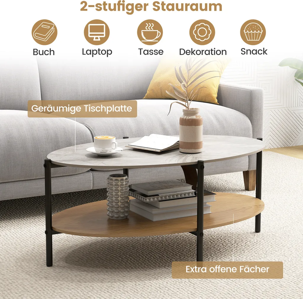 Table basse console pour entrée étroite et salon décoratif en marbre - 7
