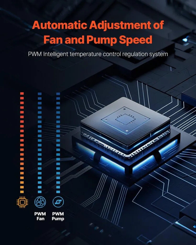 Solution Anti-Chaleur CPU : Watercooling AIO ARGB 3 Ventilateurs PWM - 5