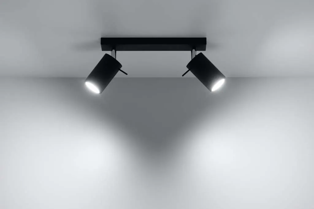 Sollux Lighting RING 2 SL.0092 | Offerta Lampada Soffitto Nera - 10