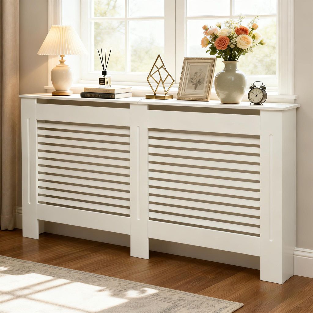 FATIVO Copritermo 172x19x92 cm - Copritermo alto bianco, in Immagine del prodotto 