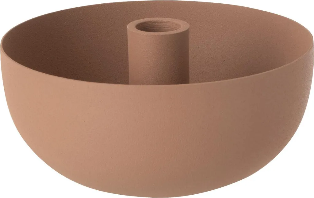 Bougeoir J-Line Métal Vieux Rose Grand : Stable et Incassable pour Deco