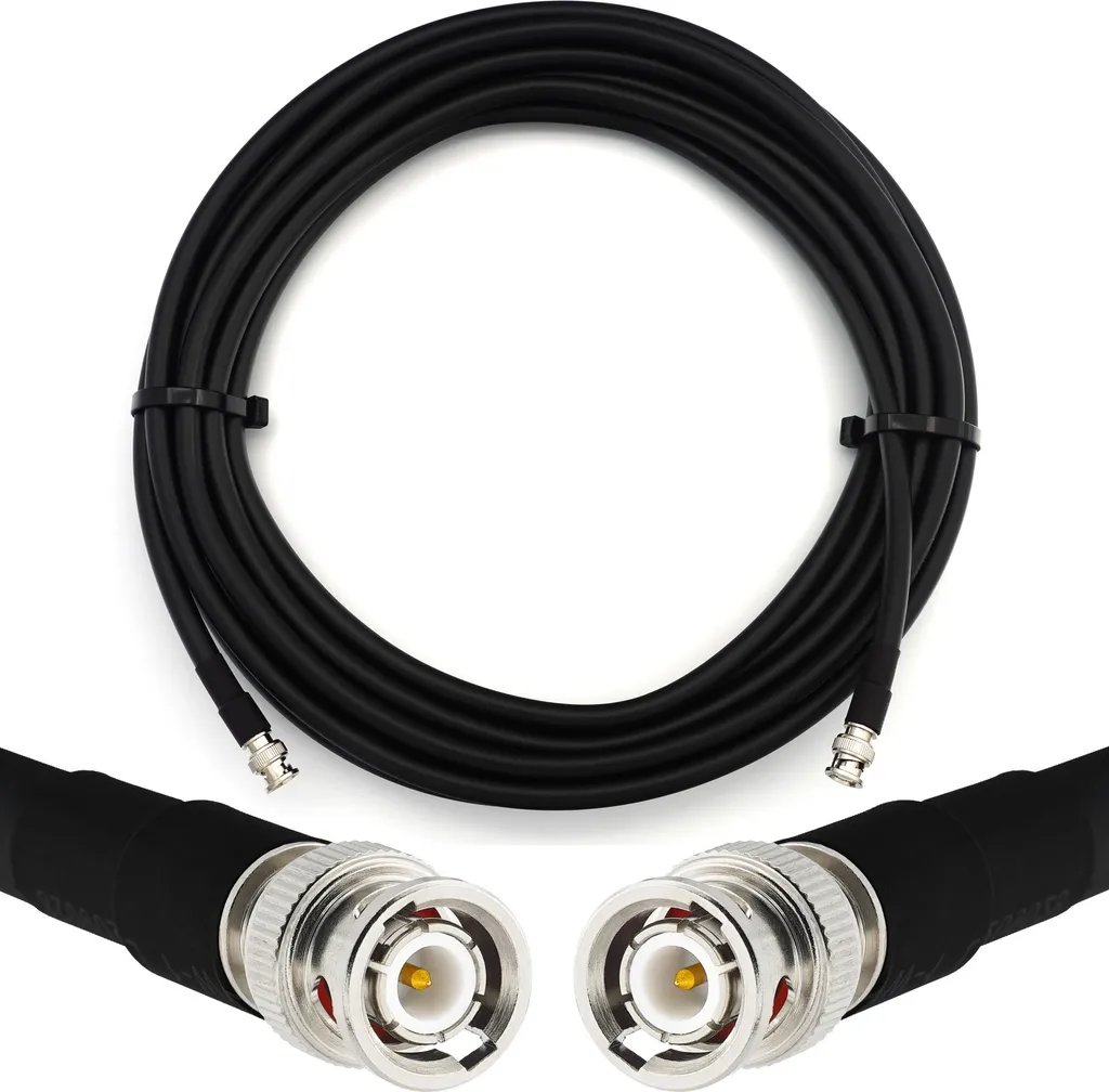 Cavo RG214 BNC Maschio 1 Metro | Prolunga 50 Ohm Antenna Radio HAM CB