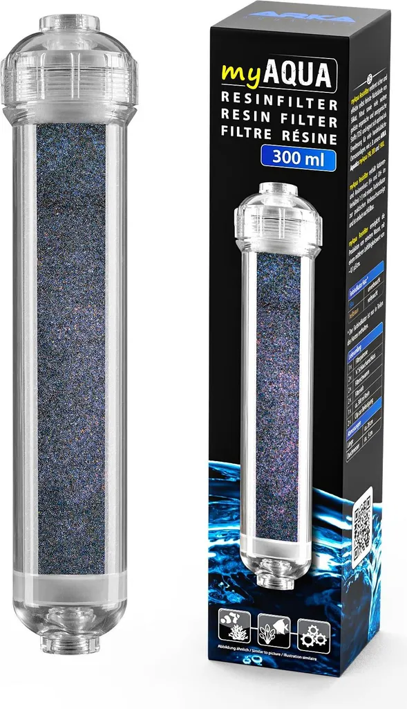 Filtre Résine Anti-Silicates 300 ml ARKA myAQUA pour Eau Ultra Pure DIY