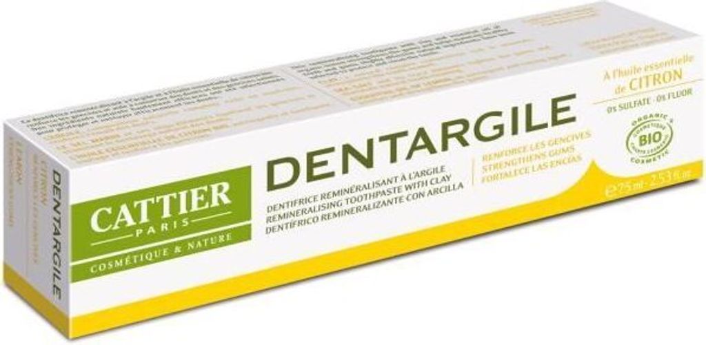 Cattier Paris Cattier Dentifrico Dentargile Limon 75ml