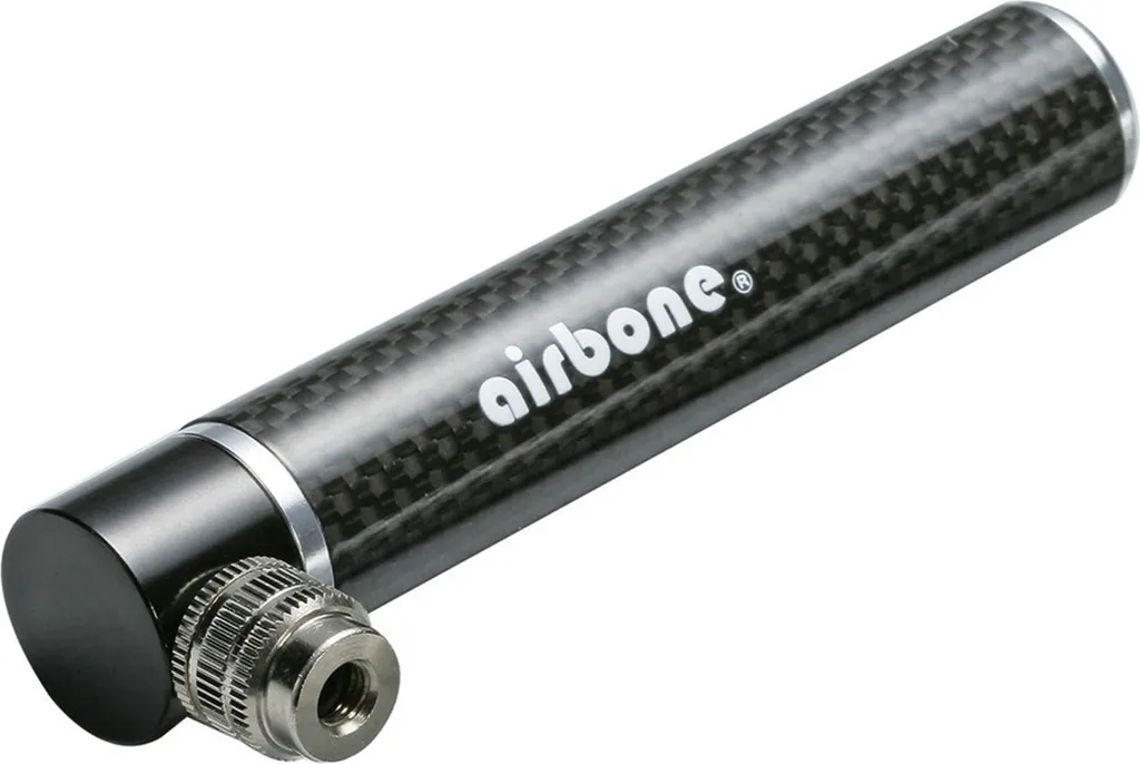 Pompe vélo carbone Airbone ZT-706 format mini 99 mm avec fixation