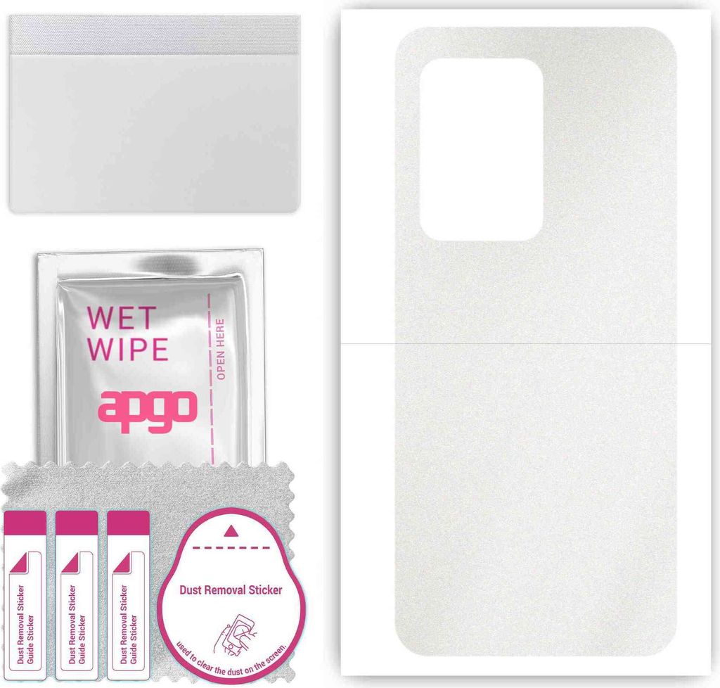 apgo Rückseite Schutzfolie, Skin, kompatibel mit Oukitel WP17, Hinten Displayschutzfolie aus Vinylfolie, kratzfest, einfache Montage - Matt Transp...