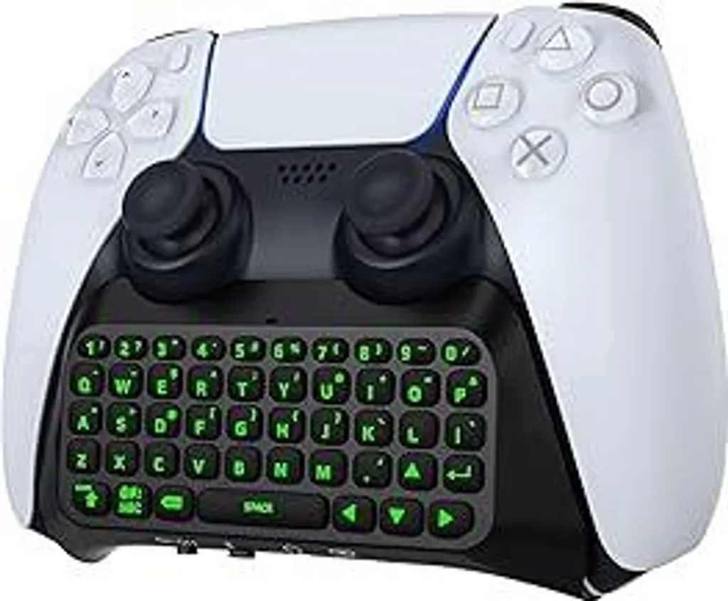 MoKo PS5 Mini Keyboard Backlit - Chatpad Wireless con Jack Audio 3.5mm