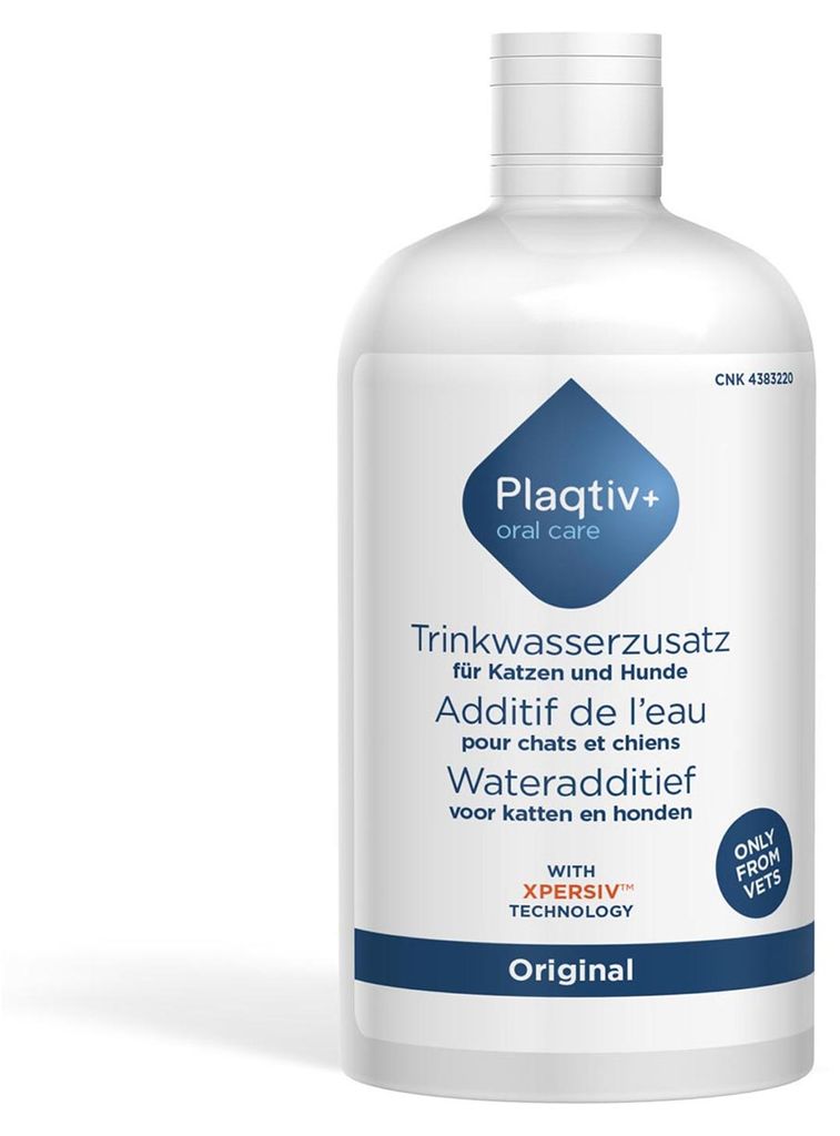 Plaqtiv+ Trinkwasserzusatz 500 ml | Hunde & Katzen | Produktbild 