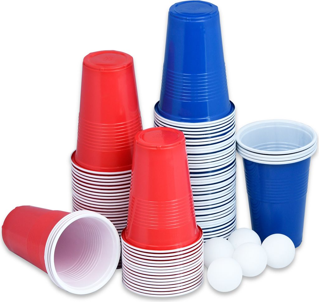 YUENFONG Beer Pong set pro dospělé, včetně 6 míčků a 100 Obrázek produktu 3