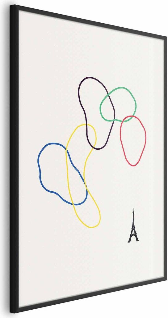 Posterpapier Poster - Colorful Circles - digital graphic - minimalism 40x60 cm Abstrakt a-C-10118-ao-a